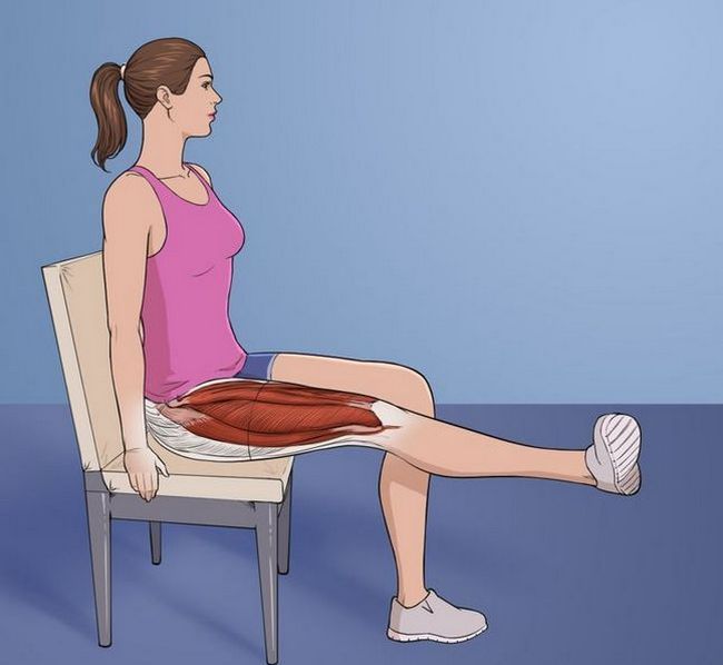 Упражнения для ягодиц на стуле