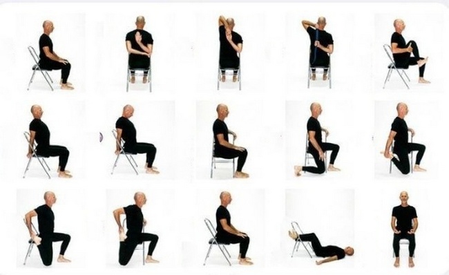 упражнения на стуле